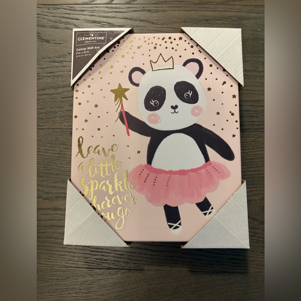 Nursery baby girl decor 8” x 10” new in package